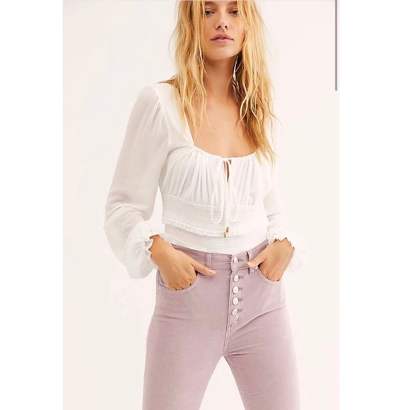 New Free People Purple Sun Chaser Cord Skinny Pant - Picture 5 of 10